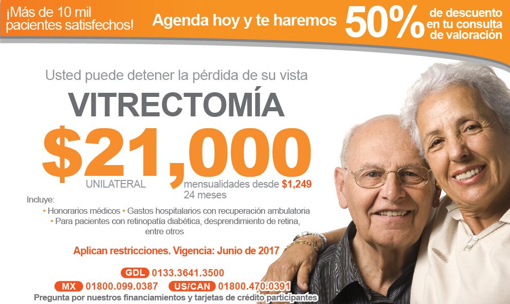 Precio cirugia de ojos vitrectomia en guadalajara